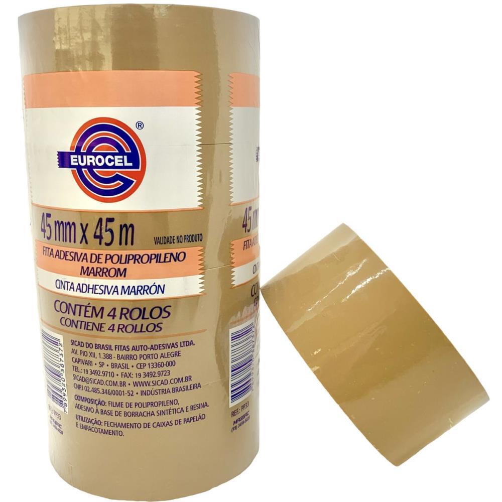 Fita Para Empacotamento Pp 33 45mmx45m Marrom