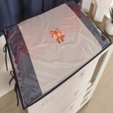 Trocador para Cômoda de Bebe 2 Peças 70x50cm Raposinha Cinza