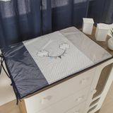 Trocador para Cômoda de Bebe 02 Peças 70x50cm Balão Azul