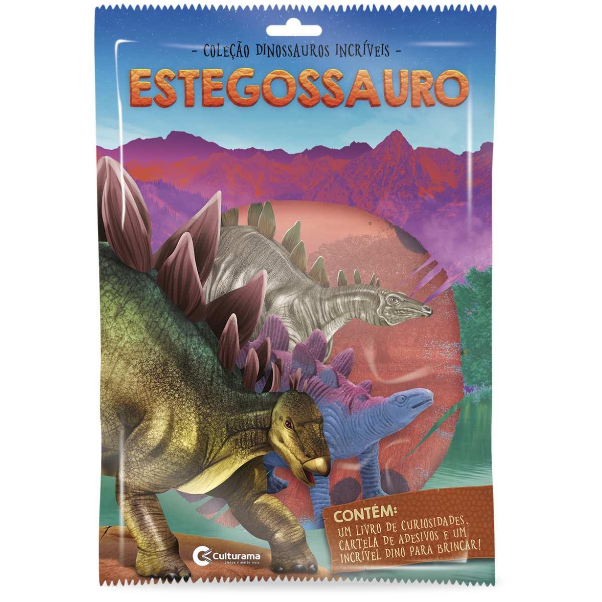 Livro Brinquedo Ilustrado Dinossauros Sort. C/ Miniatura