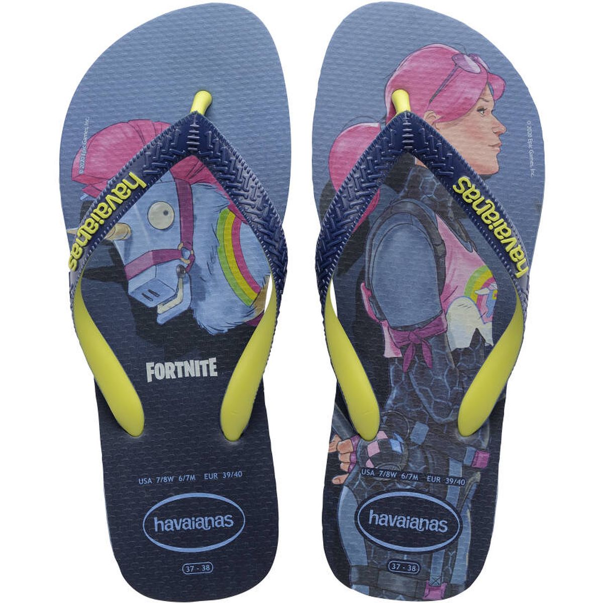 Chinelo Havaianas Licenciado Fortnite 41/2 Azul Indigo