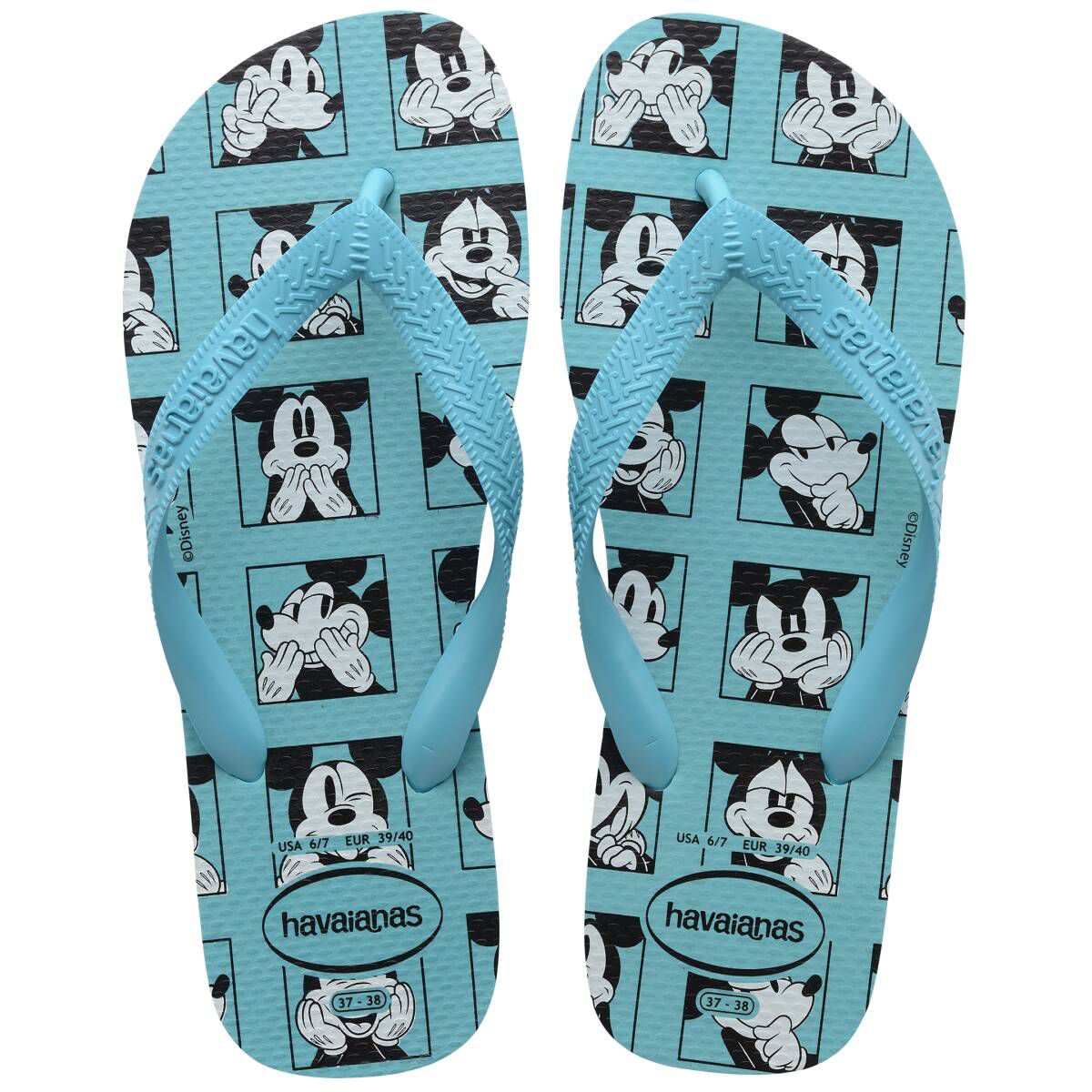 Chinelo Havaianas Licenciado Top Disney 41/2 Azul