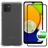 Capa Capinha + Película 9d Cerâmica Samsung A03