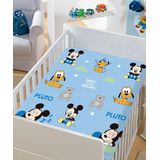 Manta Soft Disney Infantil Mickey Azul Jolitex 90x110cm