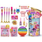 Kit Infantil Com Maquiagem Lata + Pop It + Esmalte Kmlt3