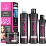 Kit Capilar Liso Com Força 4 Peças Bio Instinto
