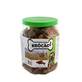 Petisco Biscoito Krócão Mini Ossinho Natural Para Cães 1kg