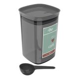 Pote Hermético My Coffe 900ml Condimentos Café Com Colher