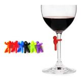 Marcador De Taças/copos Silicone Com Kit 6 Peças