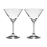 Jogo Com 2 Taças De Cristal Martini 210 Ml Roberta Bohemia