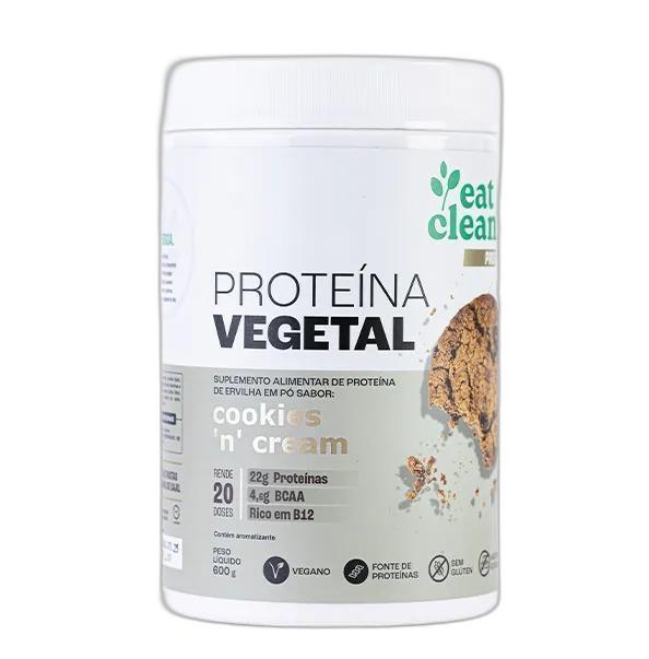 Proteína Vegetal Cookies Cream 600g, Vegano - Eat Clean