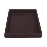 Prato Base Quadrado Vasos De Plantas Em Polietileno 26 Cm