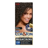 Tintura Creme Cor&amp;ton Niely Megacolors Preto Ônix 1.110 Kit