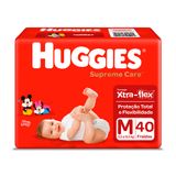 Fralda Huggies Supreme Care Tamanho M 40 Fraldas Descartáveis