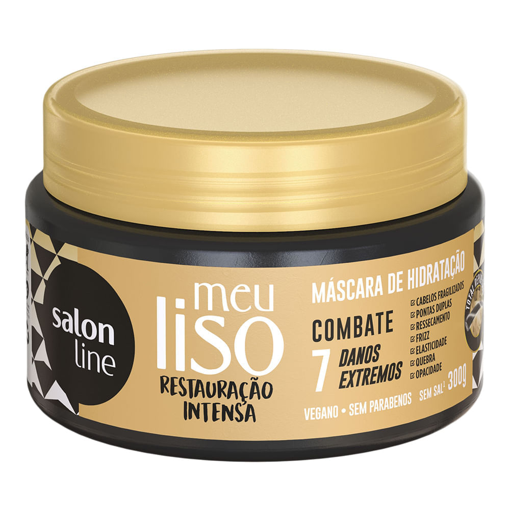 Máscara De Hidratação Salon Line Meu Liso Restauração Intensa 300g