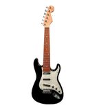 Guitarra Infantil Brinquedo Musical Com Luz E Som - Preto