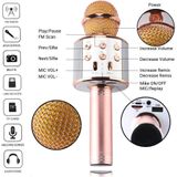 Microfone Karaoke Bluetooth Microfone Bluetooth - Dourado