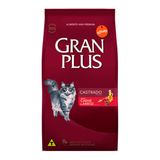 Ração Gran Plus Gatos Castrados Carne 3kg