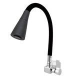 Torneira Cozinha Parede Quadrada 4168 Gourmet Preta C-65