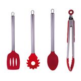 Kit Silicone Colher, Colher De Maccarão, Espátula E Pegador