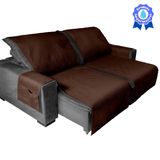 Capa Para Sofá-cama Modelo Impermeável Marrom 2,20m X 2,40m