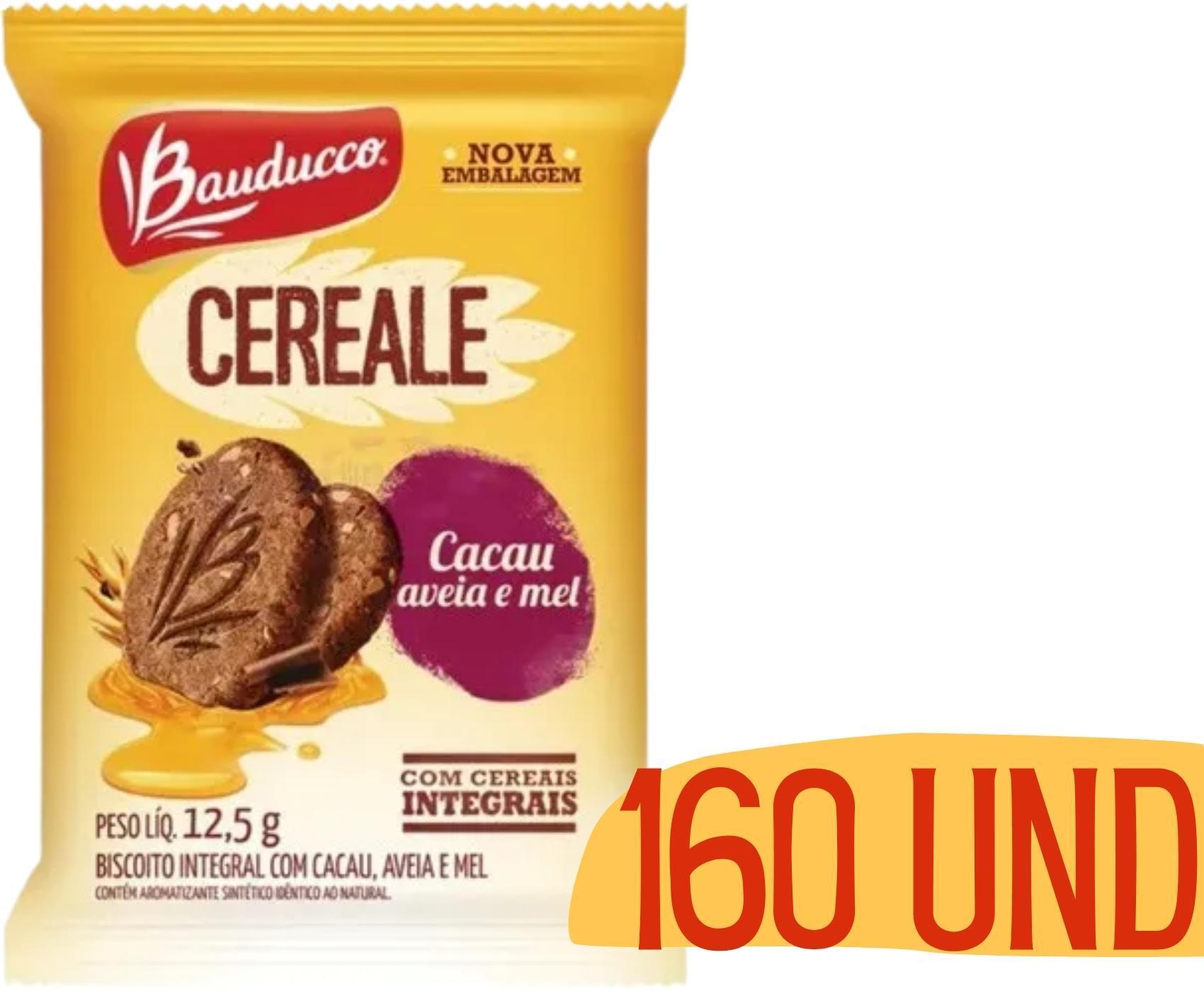 Biscoito Bolacha Bauducco Cereale Sache Cacau Aveia Mel 160u