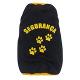 Camiseta Segurança Para Cães Cor Preto Tamanho M