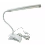 Luminaria De Led Flexivel De Mesa Com Clip E Cabo Usb