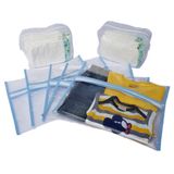 Kit 5 Saquinho Maternidade Azul 2 Organizador Troca Fraldas