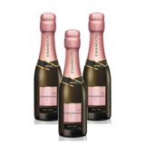 Kit 03 Unidades Mini Espumante Chandon Baby Brut Rosé 187ml