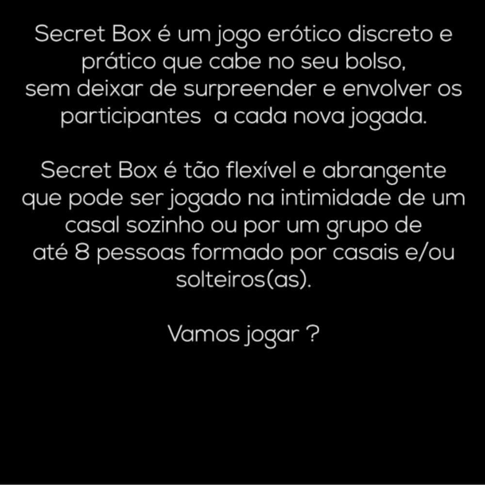 Jogo De Cartas Secret Box Erótico Para Casal - Swing Pesadão - Carrefour