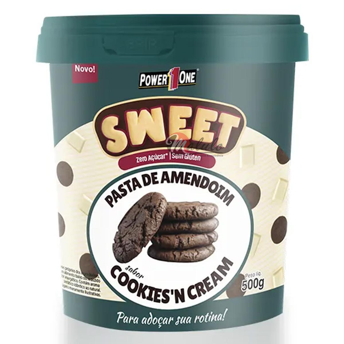 Pasta De Amendoim Power One Sweet Cookies N Cream 500g