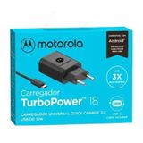 Carregador Motorola Turbopower 18w Usb-c (tipo-c) Moto G31