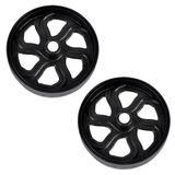 Kit 2 Rodas Para Carrinho Multiuso Motor Popa Cortador Grama