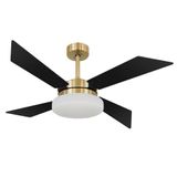 Ventilador De Teto Volare Vd50 Tech Dourado 4 Pás 110v