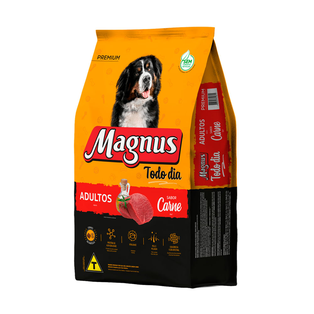 Ração Magnus Premium Cães Todo Dia Adulto Carne 3kg - Carrefour