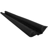 Veda Protetor De Porta Tecido Preto 120cm Impermeavel