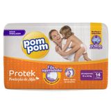 Fralda Pompom Protek Baby Jumbo Grandinhos  14 Fraldas