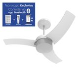 Ventilador Teto Aliseu Wave Branco Bluetooth+remoto+parede