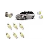 Kit Lâmpada Led Fiat Palio Weekend G4 Pingo Ré Placa Teto
