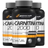 L-carnitina 2000mg Com 90 Cápsulas 3 Potes Bodyaction