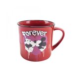 Caneca De Porcelana Vermelha Mickey E Minnie True Love
