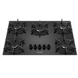 Cooktop 5 Bocas com Queimador Ultra Chama Mueller Preto