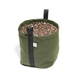 Kit 3 Vasos Flores Plantas Feltro Alças 11l Moderno Verde