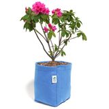 Vaso Flores Plantas 7 Litros Decoração Moderno Feltro Azul