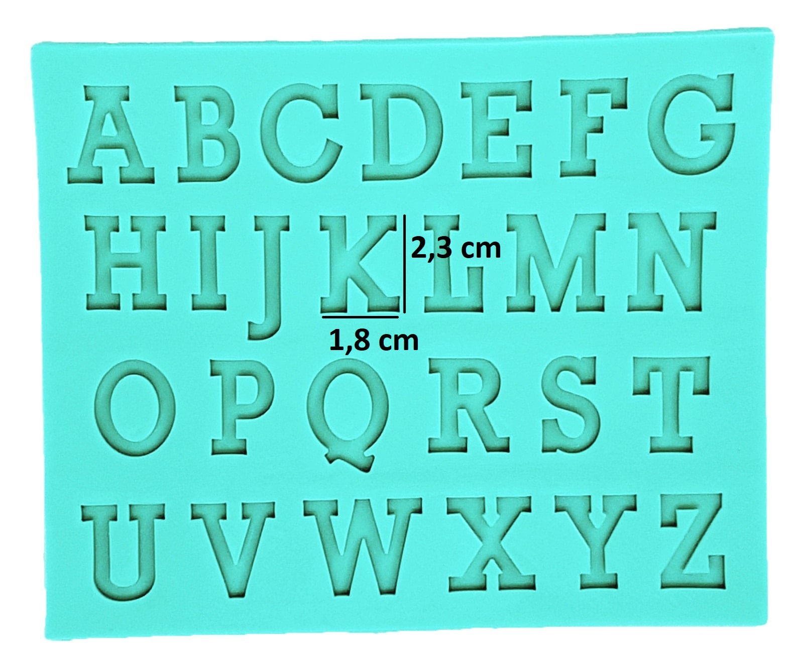 Molde Silicone Para Pasta Americana Alfabeto Letra Maiúsculo Carrefour