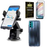 Capa Moto G60 + Suporte Para Carro Automatico + Película 3d