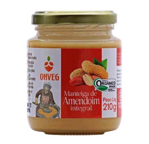 Manteiga De Amendoim Orgânica Onveg 210g