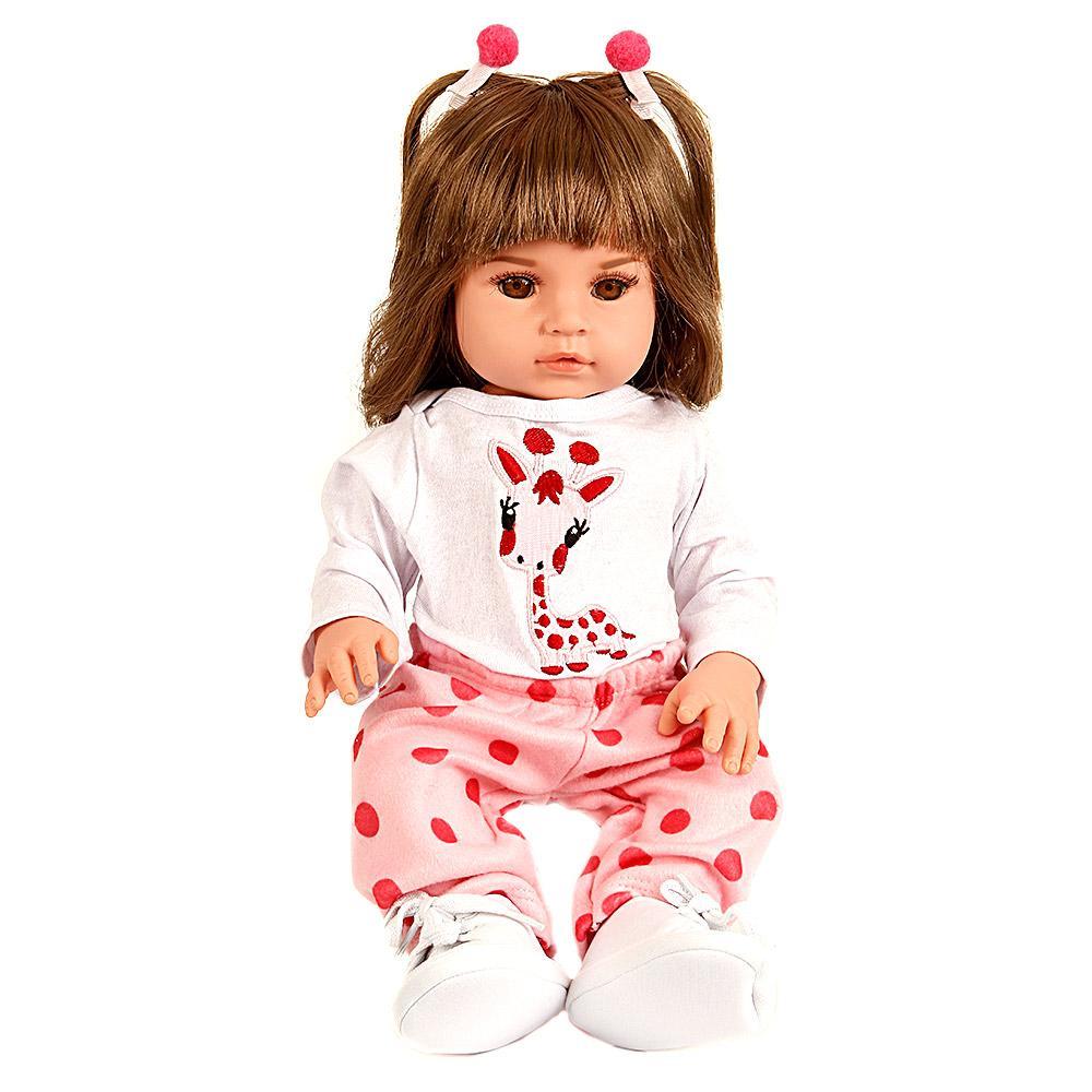 Boneca Bebê Reborn Abigail Corpo De Silicone Realista 48cm - Carrefour