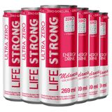 Energético Life Strong Energy Drink 6 Unidades Melancia